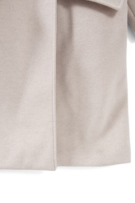 GIRLS’ ECRU DOUBLE-BREASTED LONG COAT 6