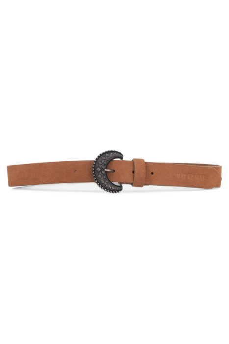 GIRLS’ CAMEL SUEDE BELT WITH DECORATIVE BUCKLE 2