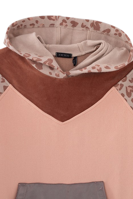 GIRLS’ PINK LEOPARD MOTIF SWEATSHIRT DRESS 3