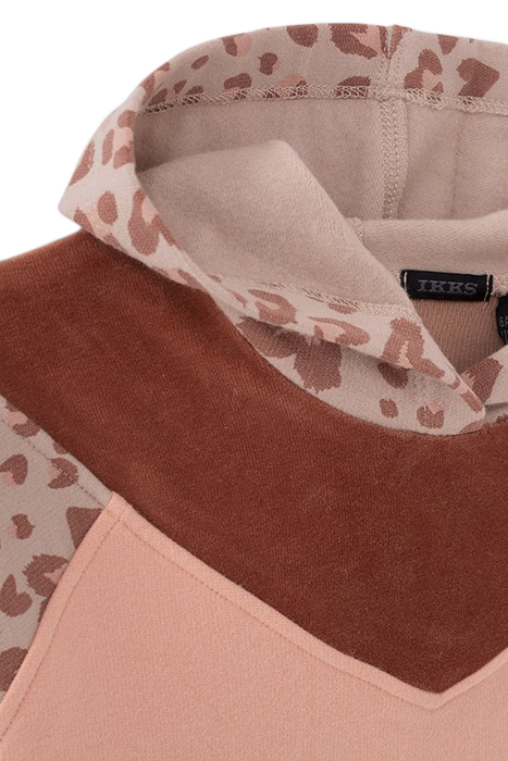 GIRLS’ PINK LEOPARD MOTIF SWEATSHIRT DRESS 4