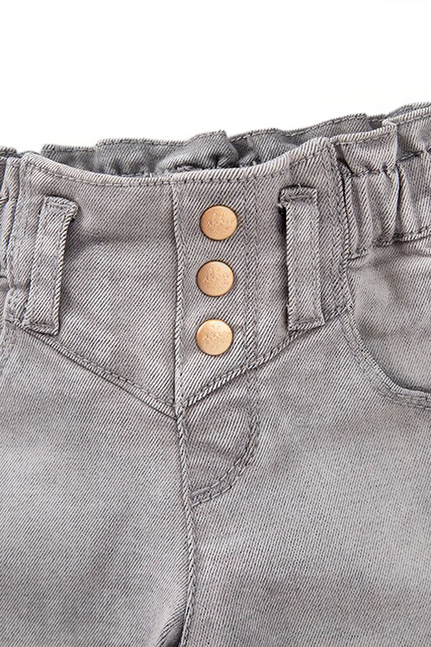 BABY GIRLS’ GREY ELASTICATED WAIST JEANS 4