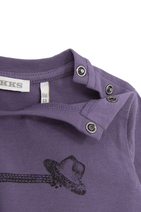 BABY BOYS’ VIOLET ORGANIC T-SHIRT, ROCK PRINT FRONT/BACK 5