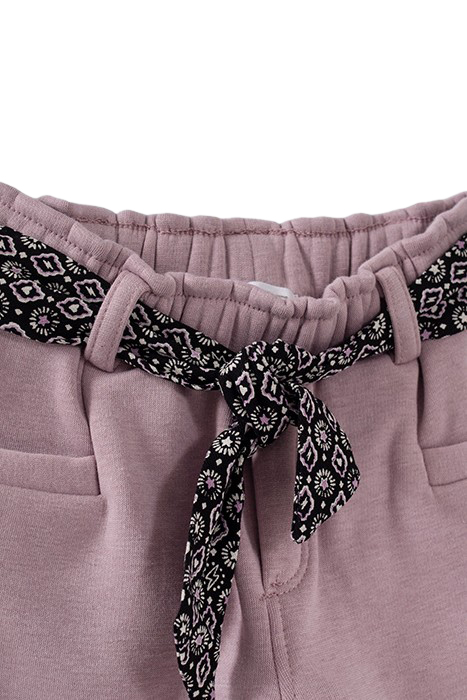 BABY GIRLS’ VIOLET JOGGERS WITH SCARF BELT 4