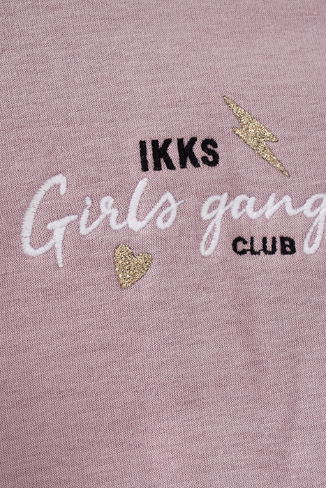 BABY GIRLS’ VIOLET SWEATSHIRT DRESS WITH ROCK BRAID 6