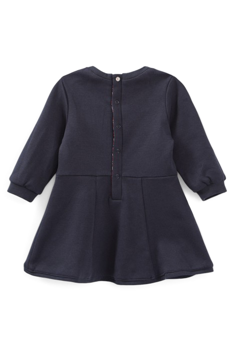 BABY GIRLS’ NAVY/HEART-APPLES REVERSIBLE DRESS 4