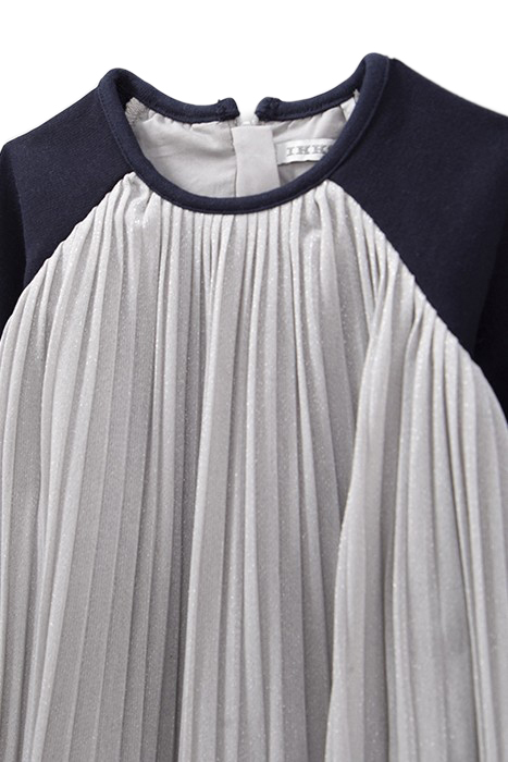BABY GIRLS’ GREY PLEATED DRESS 3