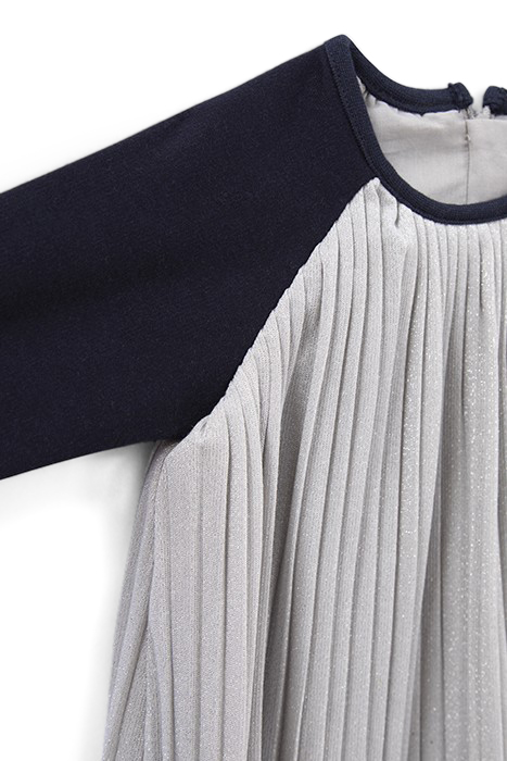 BABY GIRLS’ GREY PLEATED DRESS 4