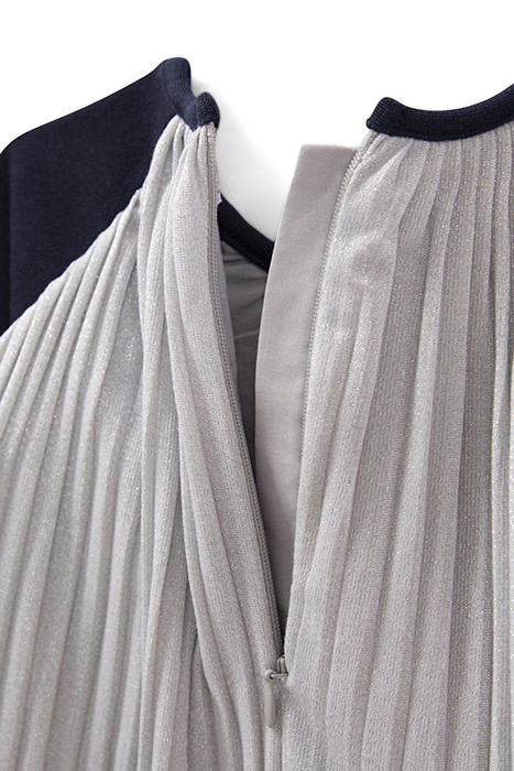 BABY GIRLS’ GREY PLEATED DRESS 6