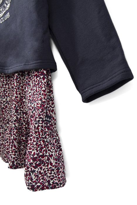 BABY GIRLS’ 2-IN-1 STAR PRINT DRESS WITH SWEATSHIRT 9