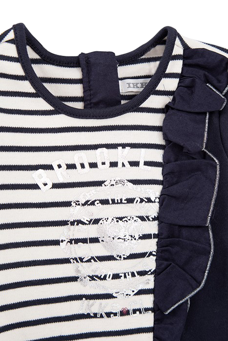 BABY GIRLS’ SAILOR-STRIPE DRESS WITH PRINT AND SIDE RUFFLE 3