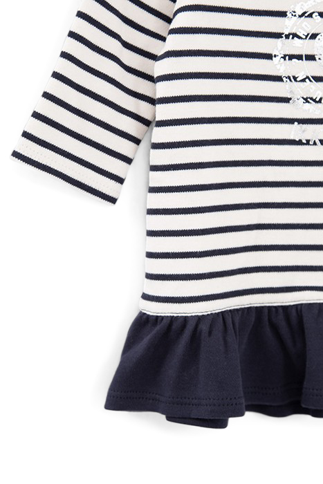 BABY GIRLS’ SAILOR-STRIPE DRESS WITH PRINT AND SIDE RUFFLE 4