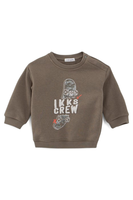 BABY BOYS’ CAMOUFLAGE JOGGERS AND KHAKI SWEATSHIRT OUTFIT 3