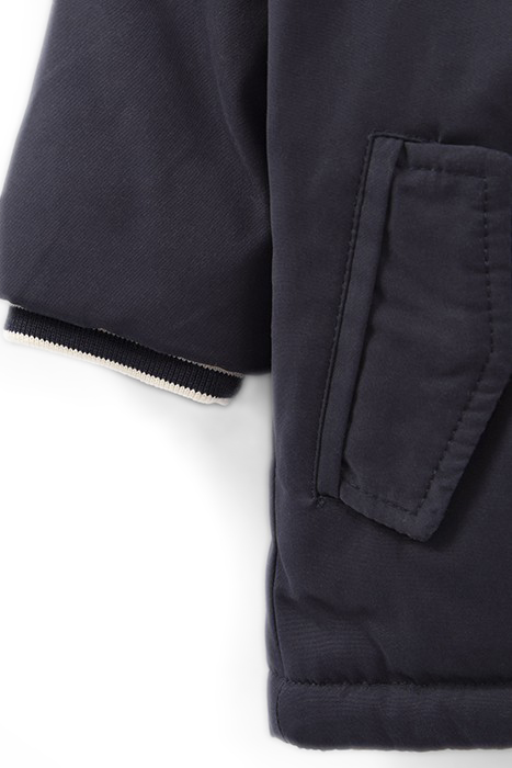 BABY BOYS’ NAVY FUR-LINED HOODED PARKA 4