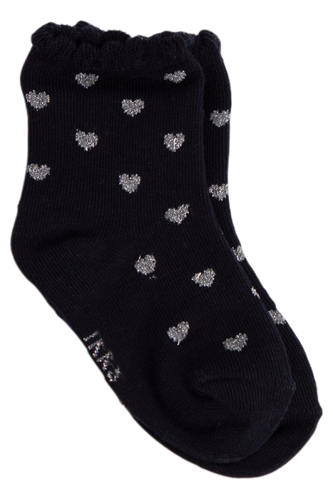 BABY GIRLS’ NAVY/WHITE/SILVER SOCKS 2