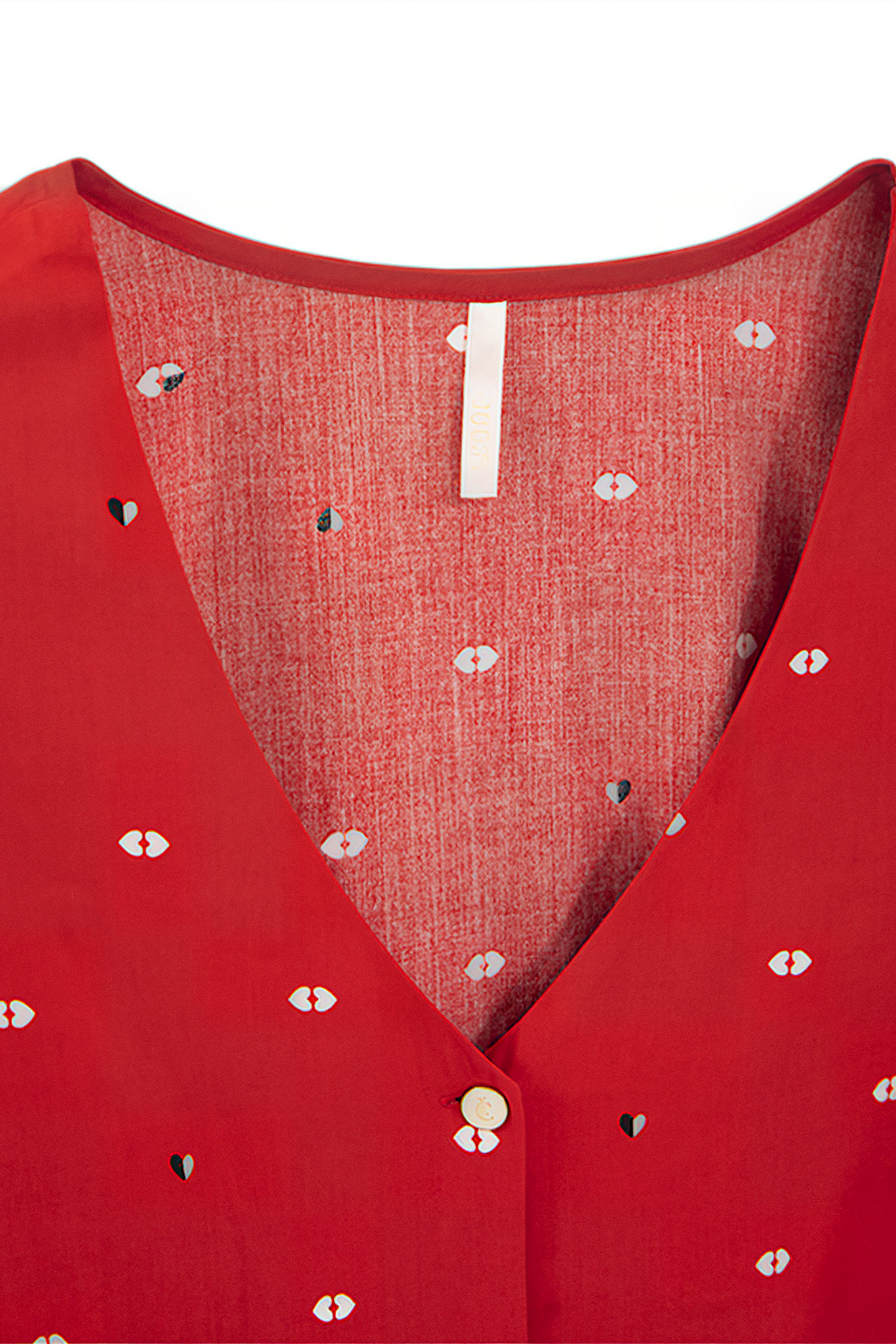 WINTER CRIMSON HEART-KISS PRINT TOP 2
