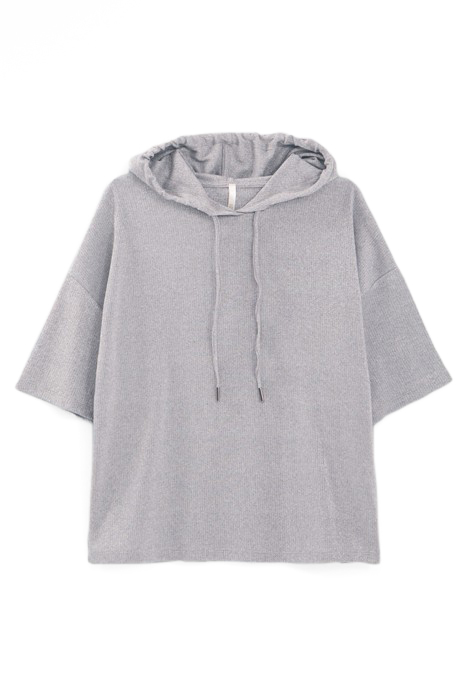 SILVER KNIT HOODED TOP 4