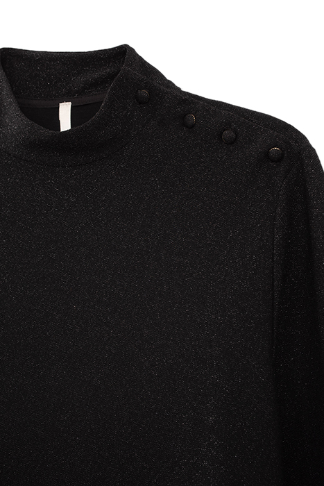 BLACK SHINY KNIT DRESS 10