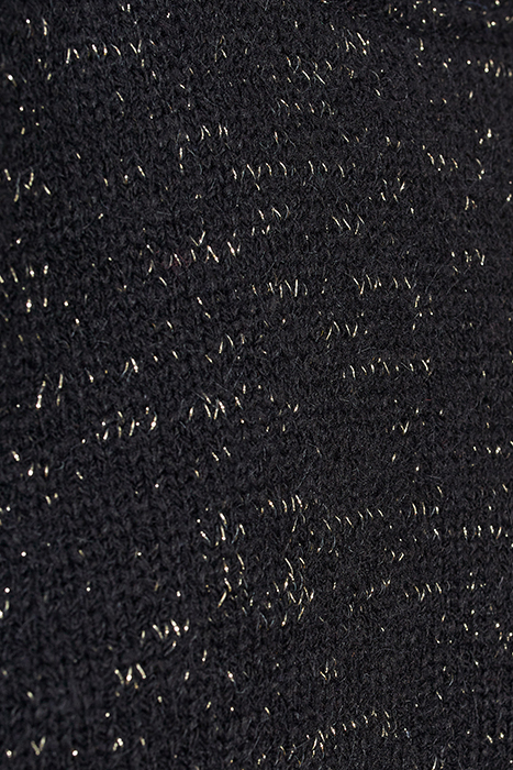 BLACK KNIT SWEATER WITH DECORATIVE BOW ON BACK 7