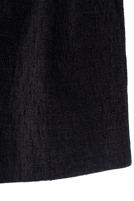 BLACK TEXTURED VELVET SHORTS 9