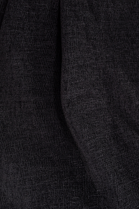 BLACK TEXTURED VELVET SHORTS 10