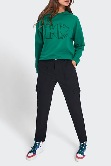 BLACK FLOWING COMBAT-STYLE TROUSERS 3