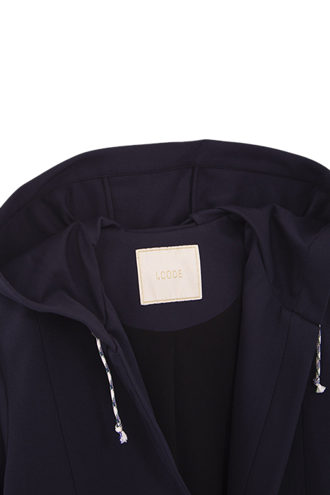 NAVY HOODED SUIT JACKET 6