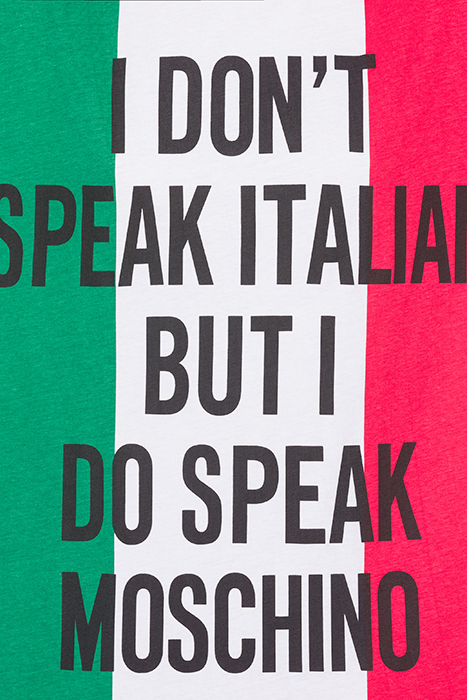 ITALIAN SLOGAN JERSEY DRESS MULTICOLOR 5