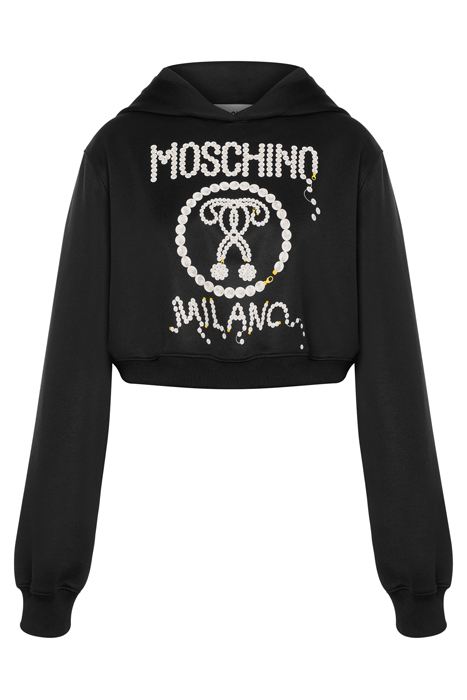 PEARLS DOUBLE QUESTION MARK TECHNICAL SWEATSHIRT BLACK 3