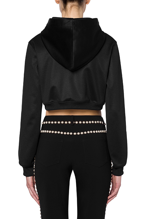 PEARLS DOUBLE QUESTION MARK TECHNICAL SWEATSHIRT BLACK 2