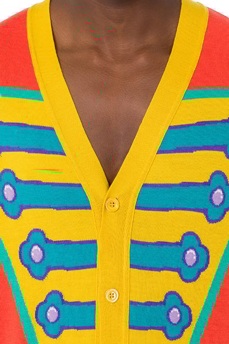 TROMPE L'ŒIL WOOL CARDIGAN MULTICOLOR 4