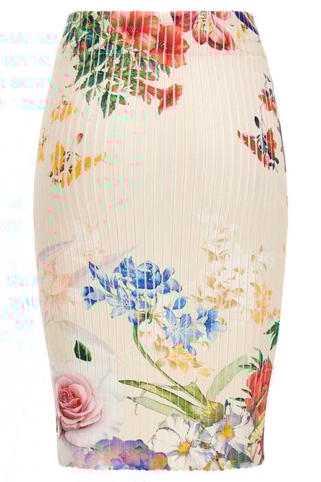GINGER RIB PRINTED GLORIOUS GARDEN MINI SKIRT 5