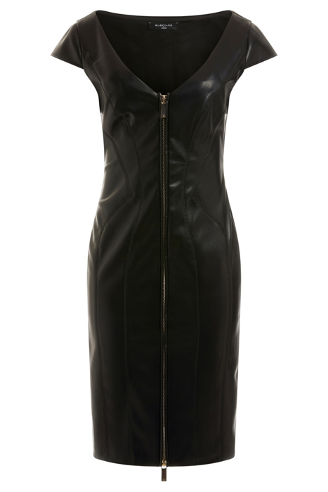 ROSE DRESS JET BLACK LEATHER 3
