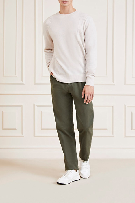 SIDE CABLES CASHM DREAMY SWEATER MOON 3