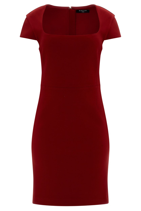 POLLY PENCIL DRESS LACQUER RED 1