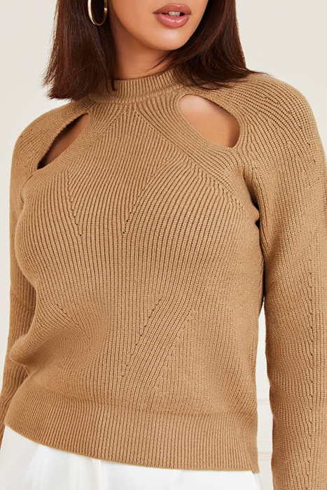 MERYL CUT OUT TOP SW MACCHIATO MULTI 6