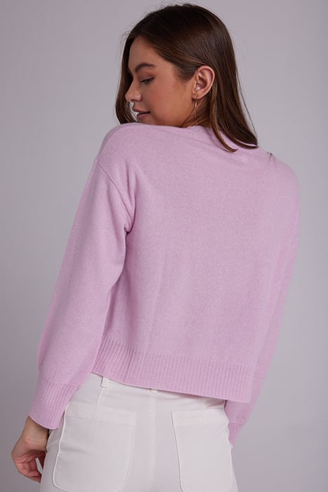 CREW NECK RIB PULLOVER FROSTED ROSE 2