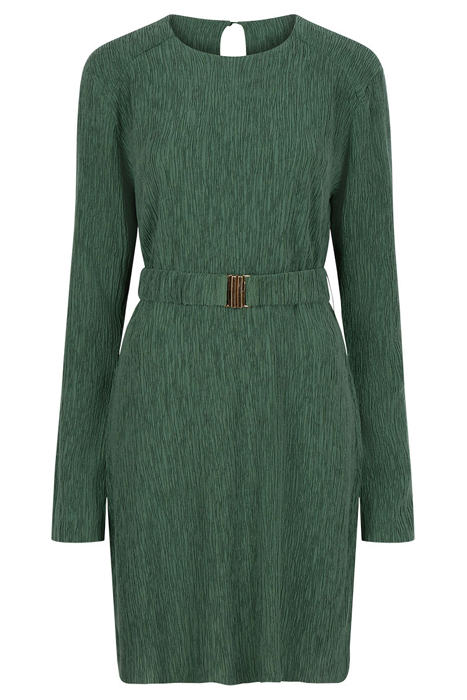 ANOUR PLISSÉ MINI DRESS DEEP EMERALD 3