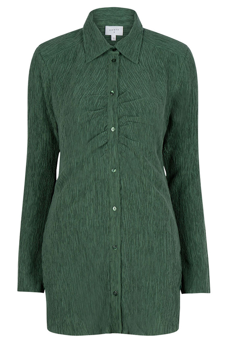 CANDICE PLISSÉ SHIRT DEEP EMERALD 3