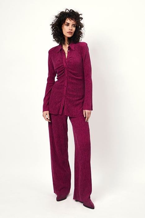 HOYS PLISSÉ WIDE LEG PANTS MULBERRY 1