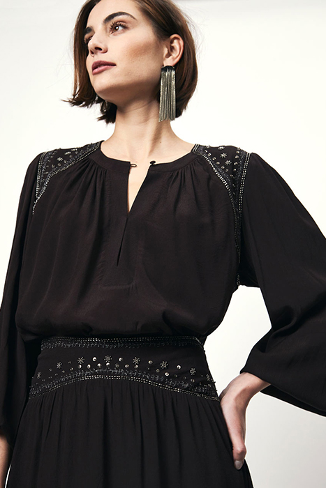 ZVI EMBELLISHED BLOUSE DARK GRAPE 4