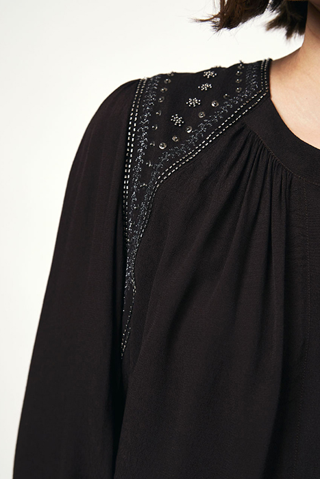 ZVI EMBELLISHED BLOUSE DARK GRAPE 6