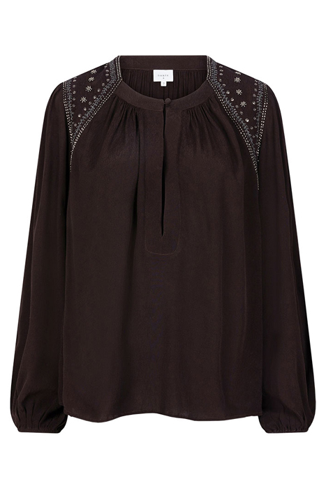 ZVI EMBELLISHED BLOUSE DARK GRAPE 3