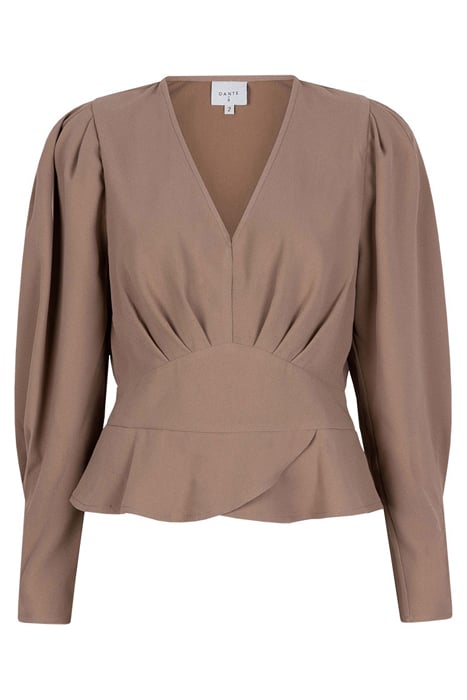SAWYER PEPLUM TOP PURE TAUPE 3