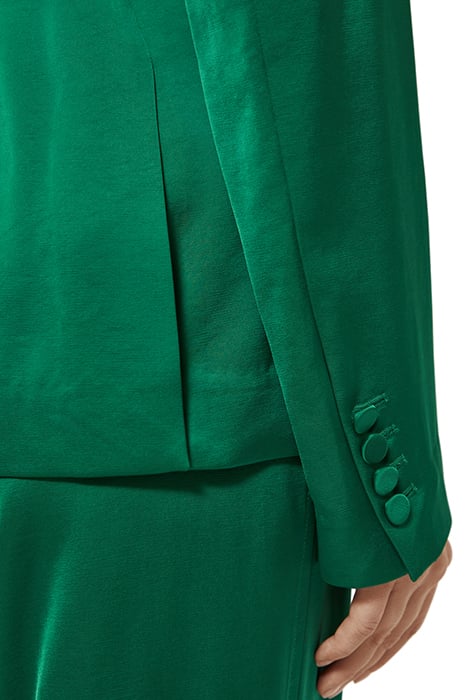 BELTED SATIN SINGLE BREASTED BLAZER PINE TREE 9