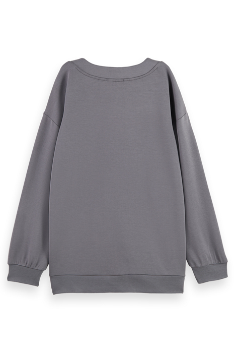 OVERSIZED JERSEY BOMBER JACKET DARK GREY 5