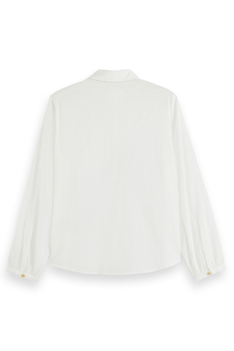 PIN TUCK BIB TOP WHITE 5
