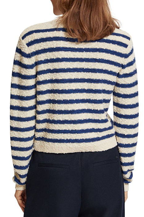 TEXTURED BRETON STRIPE CARDIGAN BRETON STRIPE 2