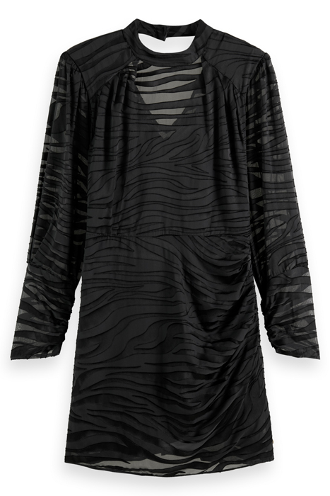 MINI DRESS WITH MOCK NECK EVENING BLACK 2