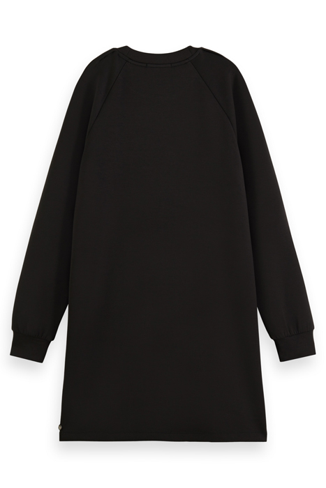 TUCK DETAIL JERSEY DRESS EVENING BLACK 5