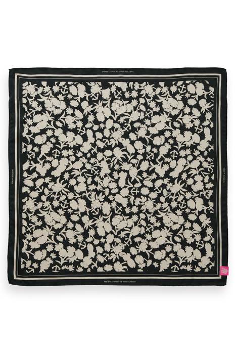 SQUARED SCARF RECYCLED POLYESTER ANCHOR FLORAL 2
